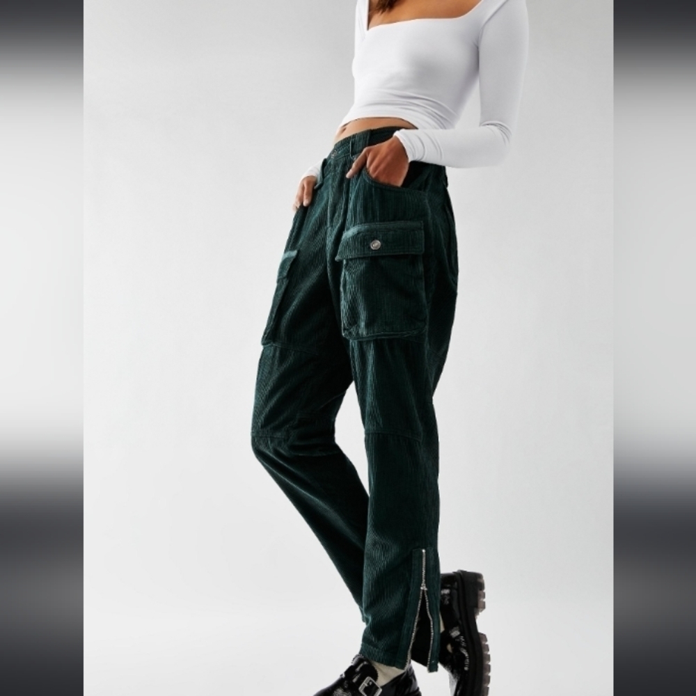 NWT Free People London Calling Slouchy Cord Pant Size 28 Retail $168